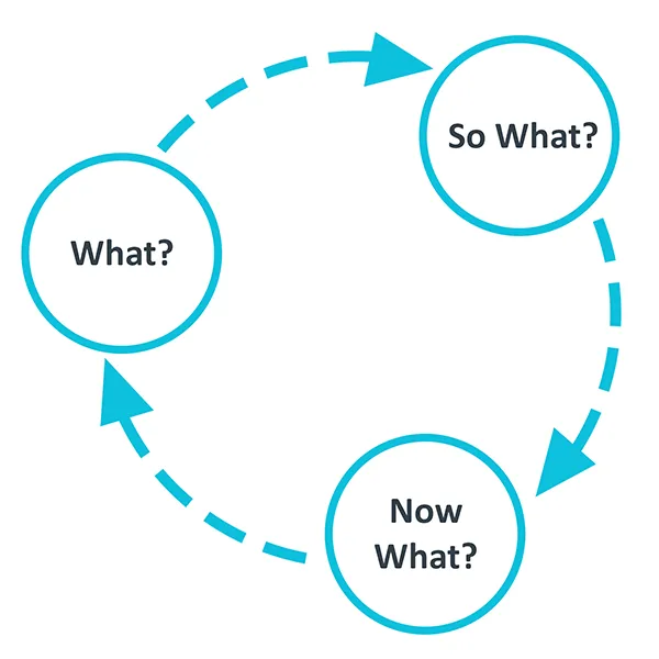 A circular diagram showing the three stages of Rolfe et al.'s model